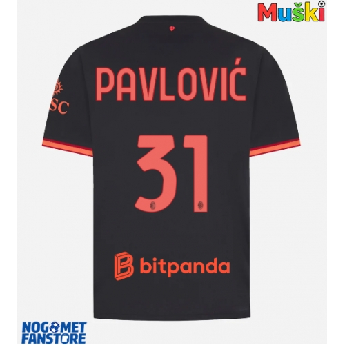 AC Milan Strahinja Pavlovic #31 Rezervni Dres 2026-27 Kratak Rukav